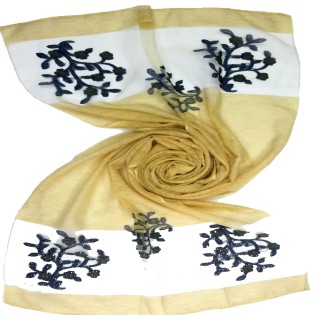 Double sided tissue Hijab- Lemon yellow